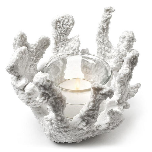 White Coral Tealight Holder