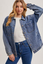 Load image into Gallery viewer, Asher Blue Denim Jacket