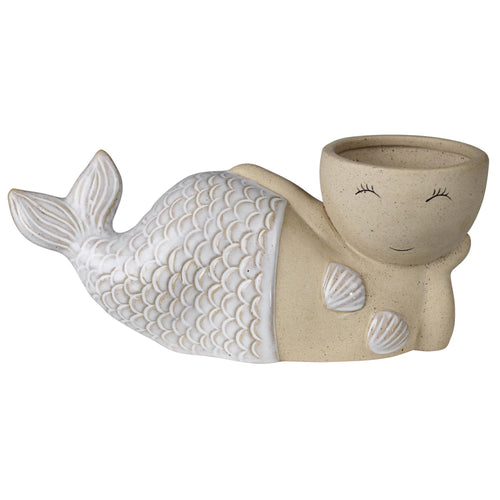 Laying Mermaid Pot