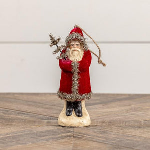 Wine Velvet Belsnickle Ornament