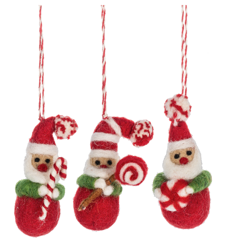 Santa Token Ornaments