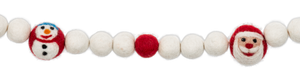 Wool Snowman & Santa Garlands