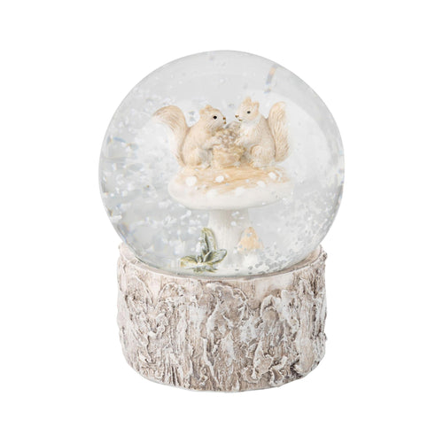 Squirrel & Mushroom Snow Globe