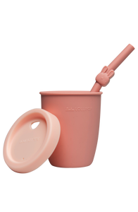 Bunny Kids Silicone Cup with Straw