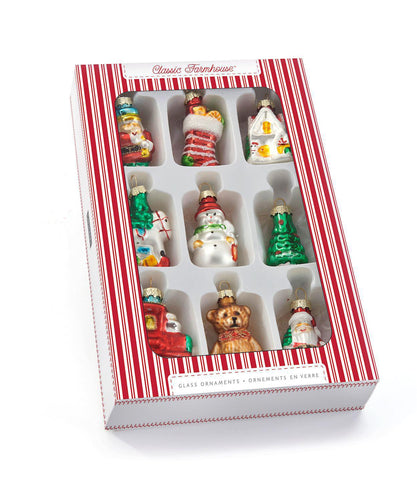 Vintage Christmas Gift Box Ornaments