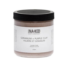 Load image into Gallery viewer, Geranium + Purple Clay Sugar Scrub