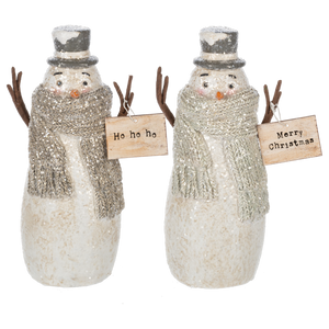 Neutral Snowmen Holding Signs