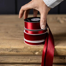 Load image into Gallery viewer, Garnet Red Satin Ribbon Holiday Decor