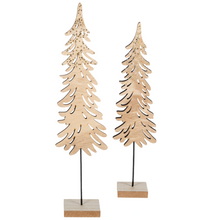 Load image into Gallery viewer, Wood Glitter Trees