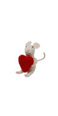Hugging Heart Mouse