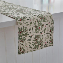 Load image into Gallery viewer, Holly Berries Table Runner