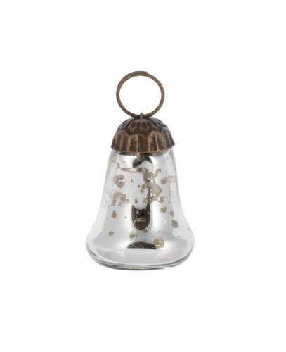 Mini Mercury Silver Bell Ornament