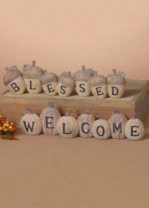 Harvest Woven Sentiment Signs