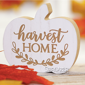 Harvest Home Pumpkin Sign