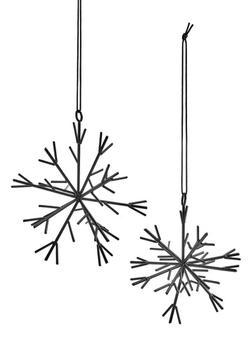Black Metal Snowflakes
