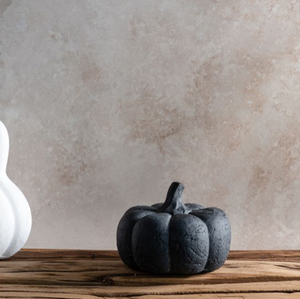 Mini Black Terracotta Pumpkin