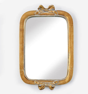 Antique Gold Mirror with Bows