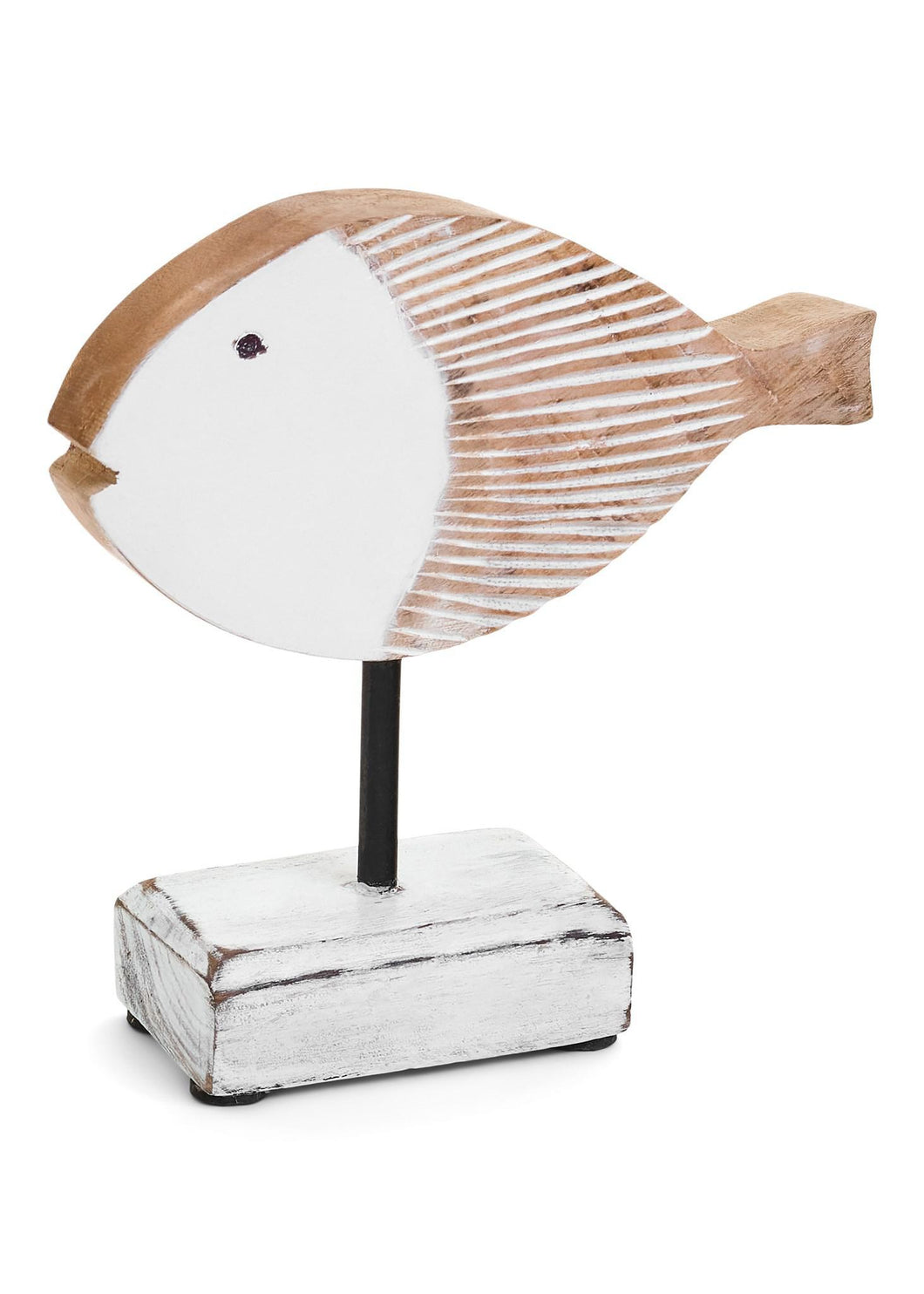 Wooden Detailed Fish on Stand