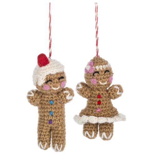 Crochet Gingerbread Ornaments