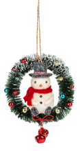 Load image into Gallery viewer, Whimsical Snowman Holiday Ornaments