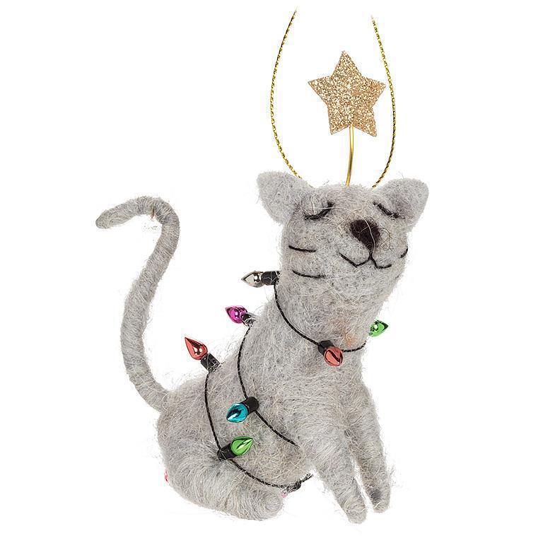 Cat with Lights Ornament