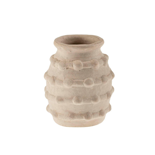 Small Cobble Paper Mache Vase
