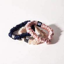 Load image into Gallery viewer, Midnight in Paris Silk Hair Ties