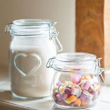 Load image into Gallery viewer, Large Heart Glass Storage Jar