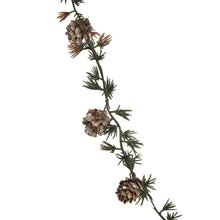 Load image into Gallery viewer, Evergreen Garland with Pinecones