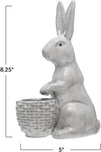 Load image into Gallery viewer, Stoneware Rabbit with Basket