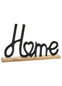 Black Home Sign