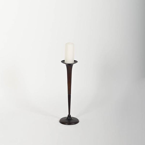 Brown/Black Metal Candle Holders