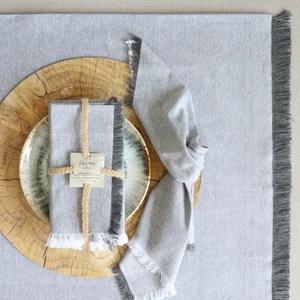 Charcoal Chambray Bistro Napkin Set