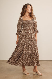 Aurelia Mocha Midi Dress