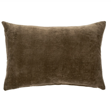 Load image into Gallery viewer, Lumbar Carob Vera Velvet Pillow