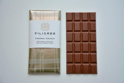 Filigree Caramel Crunch Chocolate Bar