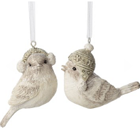 Mini Winter Bird Ornaments