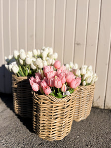 Real Touch Light Pink Tulips