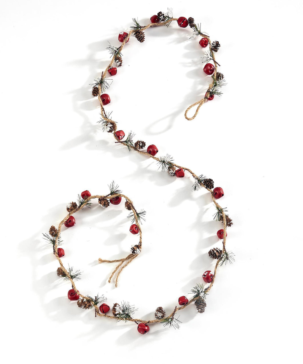 Pinecone & Red Jingle Bell Garland