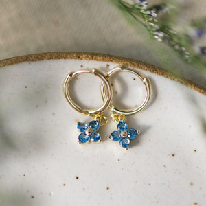 Sky Blue Twila Hoops