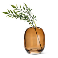 Load image into Gallery viewer, Medium Amber Barrel Bud Vase