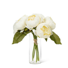 Load image into Gallery viewer, White Full Peony Bouquet