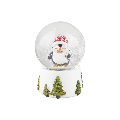 Green & White Mini Penguin Snow Globe