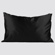 Load image into Gallery viewer, Queen Black Satin Pillowcase