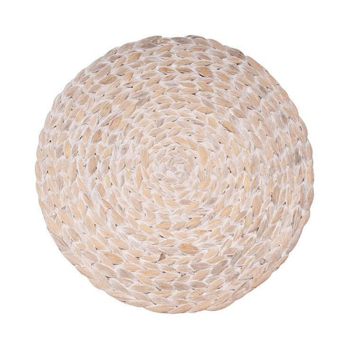 Palma Woven Round Placemat White