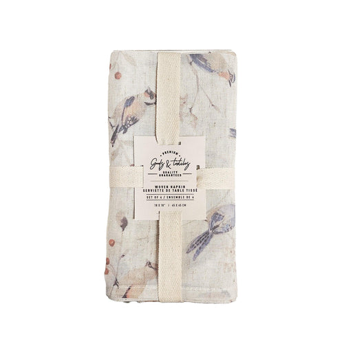 Birds Linen Blend Napkins