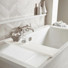 Load image into Gallery viewer, Whitewash Wood Bath Board