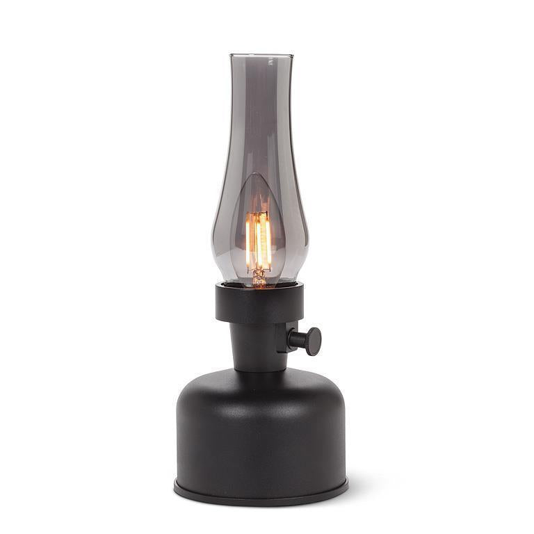 Black Lantern LED with Chimney