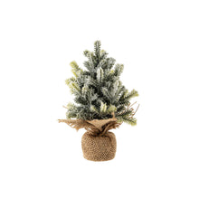 Load image into Gallery viewer, Small Faux Frosted Pine Tabletop Tree