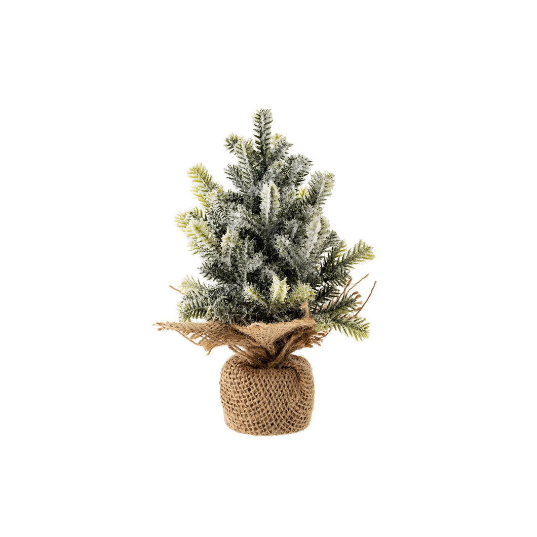 Small Faux Frosted Pine Tabletop Tree